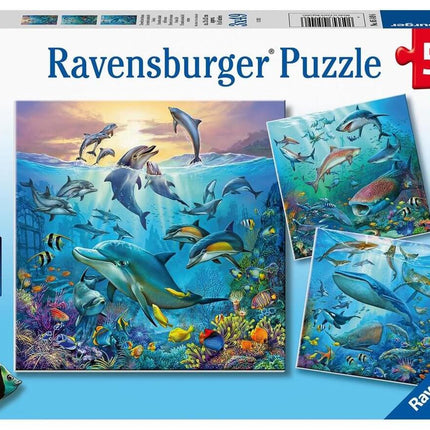 Dieren In De Oceaan 3X49 Stukjes 51496, 51496 van Ravensburger te koop bij Speldorado !