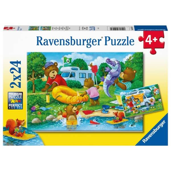 De Familie Beer Gaat Kamperen 2X24 Stukjes 52479, 52479 van Ravensburger te koop bij Speldorado !