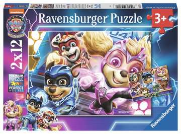 Dit is een foto van het spel Paw Patrol: The Mighty Movie - 2 x 12 stukjes te koop bij Speldorado Spellenwinkel Delft