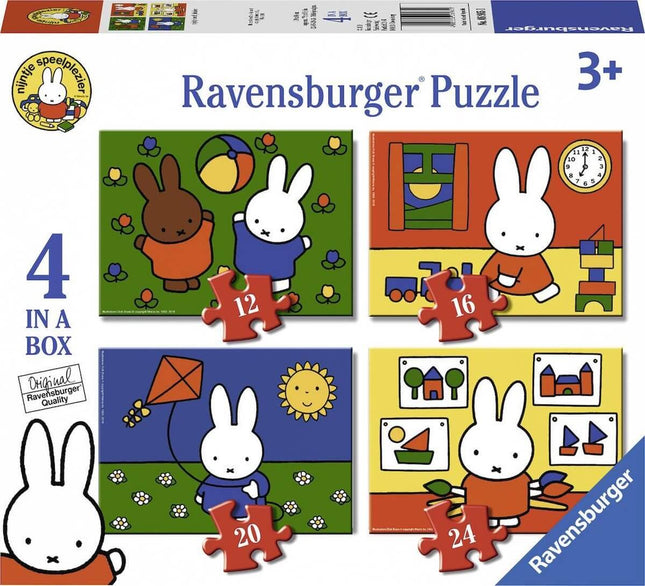 Nijntje 12+16+20+24 Stukjes 4 Puzzels 12+16+20+24 Stukjes 69651, 69651 van Ravensburger te koop bij Speldorado !