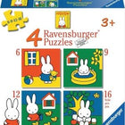 Dit is een foto van het spel nijntje 6+9+12+16 stukje -4 Puzzels 6/9/12/16 stukjes te koop bij Speldorado Spellenwinkel Delft