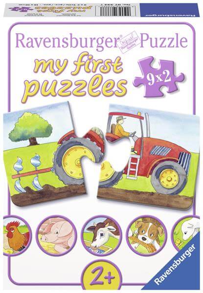 Dit is een foto van het spel Op De Boerderij My First Puzzles te koop bij Speldorado Spellenwinkel Delft