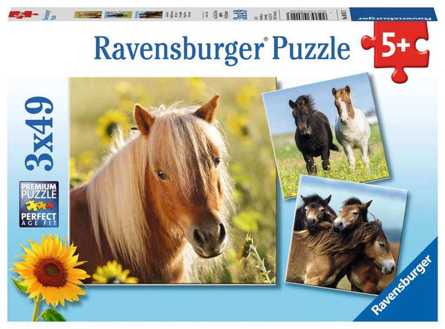 Schattige Pony´S 3X49 Stukjes 80113, 80113 van Ravensburger te koop bij Speldorado !