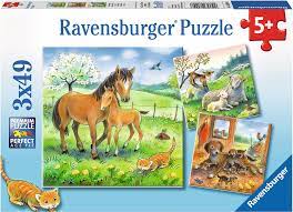 Knuffeltijd, 3 X 49 Stukjes 80298, 80298 van Ravensburger te koop bij Speldorado !