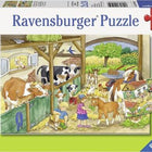 Dit is een foto van het spel Vrolijk boerderijleven - 2x24 stukjes te koop bij Speldorado Spellenwinkel Delft