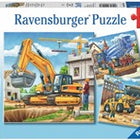 Dit is een foto van het spel Grote bouwvoertuigen - 3x49 stukjes te koop bij Speldorado Spellenwinkel Delft