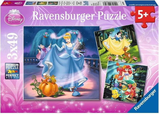 Sneeuwwitje, Assepoester, Ariel 3X49 Stukjes 93397, 93397 van Ravensburger te koop bij Speldorado !