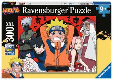 Dit is een foto van het spel De avonturen van Naruto - 300 stukjes te koop bij Speldorado Spellenwinkel Delft