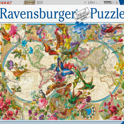 Flora & Fauna Wereldkaart 3.000 Stukjes 171170, 171170 van Ravensburger te koop bij Speldorado !