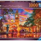 Dit is een foto van het spel Zonsondergang Op Parliament Square, Londen te koop bij Speldorado Spellenwinkel Delft