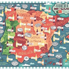 Dit is een foto van het spel Map of Iberia - Wines te koop bij Speldorado Spellenwinkel Delft