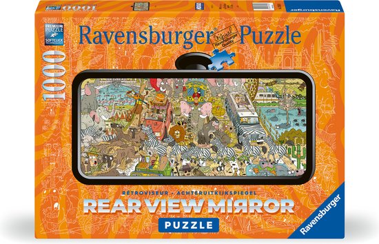 Ravensburger Rearview Mirror puzzle Safari - Legpuzzel - 1000 stukjes