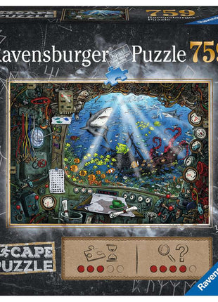 Escaperoom - ESCAPE De onderzeeër 759 pcs. - Escape the room puzzels 759 stukjesEscape