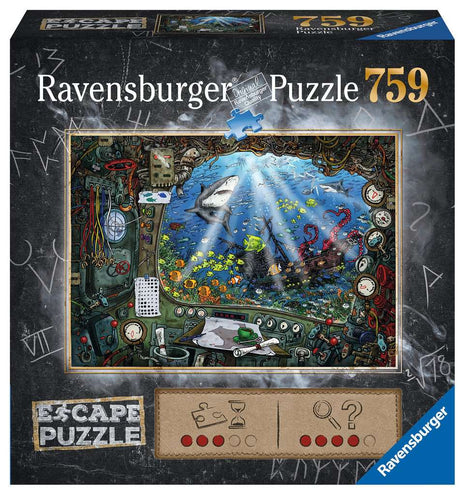 Escaperoom - ESCAPE De onderzeeër 759 pcs. - Escape the room puzzels 759 stukjesEscape