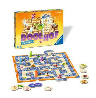 Dit is een foto van het spel Junior Labyrinth Dino te koop bij Speldorado Spellenwinkel Delft