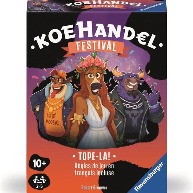 Dit is een foto van het spel Koehandel Festival te koop bij Speldorado Spellenwinkel Delft