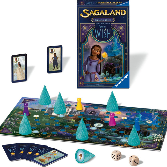 Dit is een foto van het spel Disney Wish Sagaland te koop bij Speldorado Spellenwinkel Delft