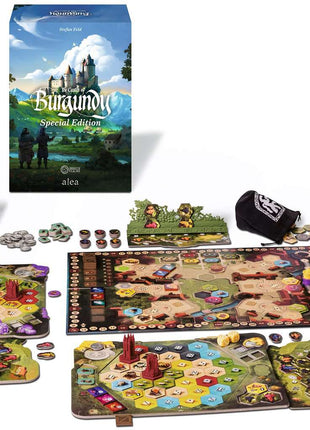 Dit is een foto van het spel The Castle of Burgundy big box te koop bij Speldorado Spellenwinkel Delft