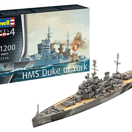 Dit is een foto van het spel Model Set Battleship HMS Duke of York te koop bij Speldorado Spellenwinkel Delft