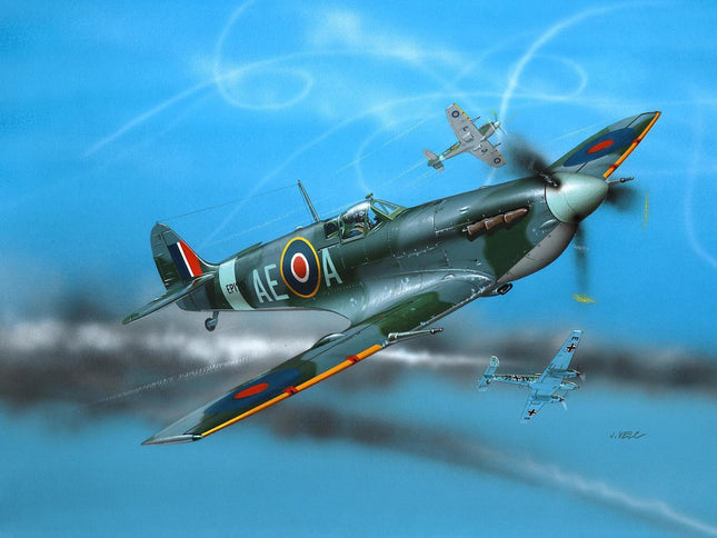 Dit is een foto van het spel Spitfire Mk.V - 4164 te koop bij Speldorado Spellenwinkel Delft