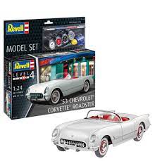 Dit is een foto van het spel Model Set 1953 Chevrolet Corvette Roadster te koop bij Speldorado Spellenwinkel Delft