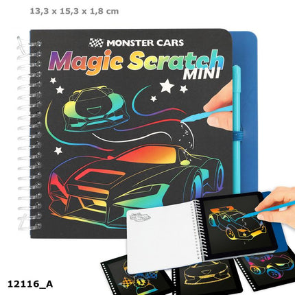 Monster Cars Mini Magic Scratch Boek, 0012116 van Depeche te koop bij Speldorado !