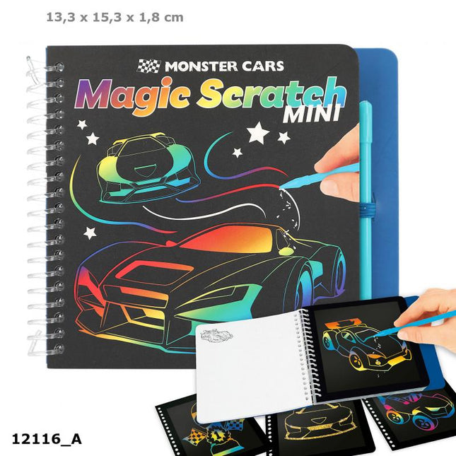 Monster Cars Mini Magic Scratch Boek, 0012116 van Depeche te koop bij Speldorado !