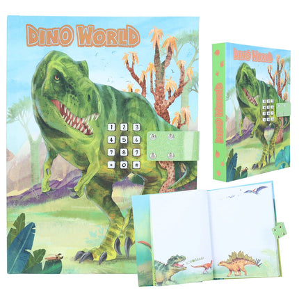 Dino World dagboek met geheime code