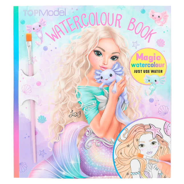 TOPModel waterverf boek MERMAID, 0012414 van Depeche te koop bij Speldorado !