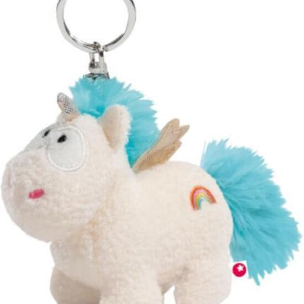 Nici Sleutelhanger Unicorn Rainbow Flair Junior 10 Cm Pluche Wit, 4012390400922 van Vedes te koop bij Speldorado !