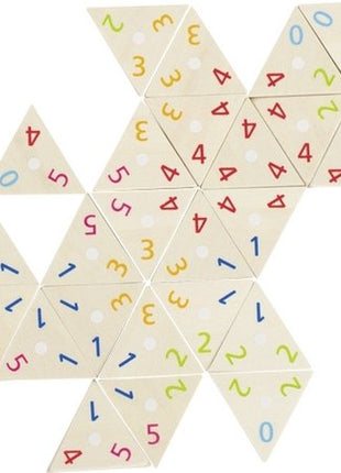 Klassiekers  Goki Houten Tri-Domino Spel - Kunststof - uitvoering