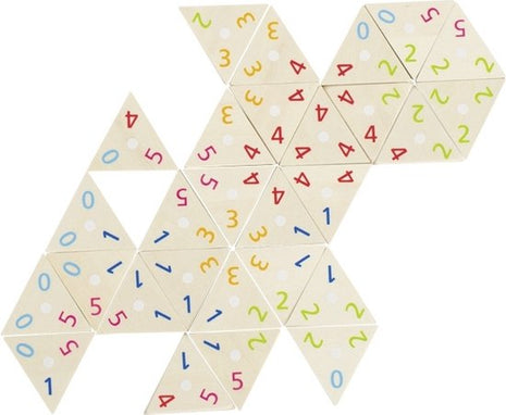 Klassiekers  Goki Houten Tri-Domino Spel - Kunststof - uitvoering