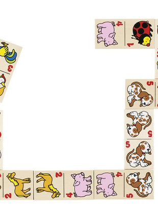 Dit is een foto van het spel Animal domino - Hout te koop bij Speldorado Spellenwinkel Delft