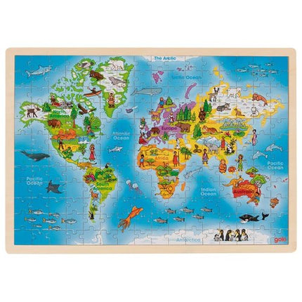 De wereld, houten puzzel, 57460 van Gollnest & Kiesel te koop bij Speldorado !