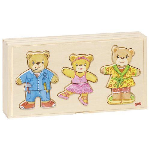 Bear design, dress up box, puzzle, goki basic., 57811 van Gollnest & Kiesel te koop bij Speldorado !