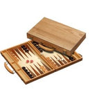 Backgammon koffer blank hout ingelegd