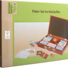 Dit is een foto van het spel Pokerset houten koffer te koop bij Speldorado Spellenwinkel Delft