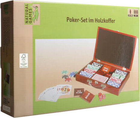 Poker  Pokerset houten koffer - Hout - uitvoering