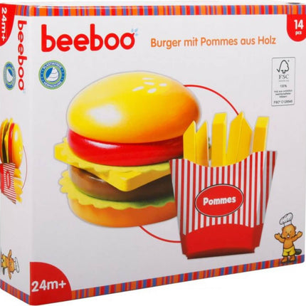 Burger met frietjes, 14 stukjes, 45009009 van Vedes te koop bij Speldorado !