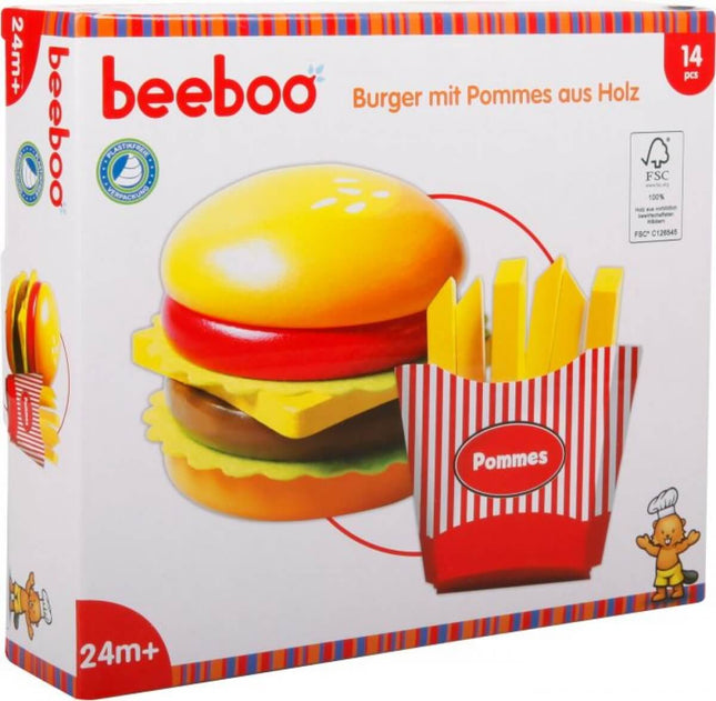 Burger met frietjes, 14 stukjes, 45009009 van Vedes te koop bij Speldorado !