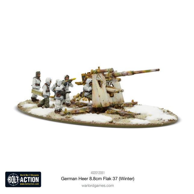 Dit is een foto van het spel German Heer (Winter) 8.8cm Flak 37 te koop bij Speldorado Spellenwinkel Delft