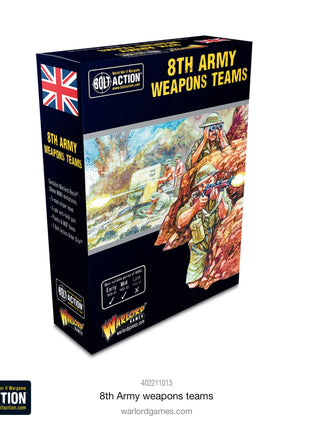 Dit is een foto van het spel 8th Army Weapons Teams te koop bij Speldorado Spellenwinkel Delft