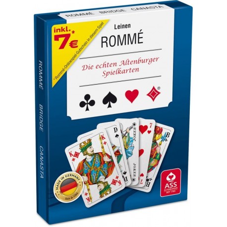 Speelkaarten  linnen frans - Kunststof - uitvoering