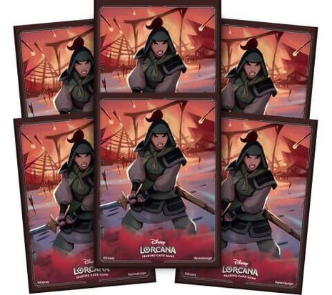 Disney Lorcana Card Sleeves Pack A Set2 Mulan– set Rise of the Floodborne - Sleeves