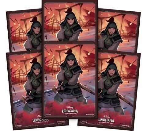 Dit is een foto van het spel Card Sleeves Pack A Set2 Mulan - Disney Lorcana te koop bij Speldorado Spellenwinkel Delft