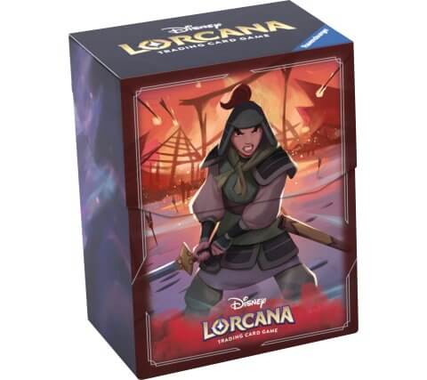 Dit is een foto van het spel Deck Box A Tide of the floodborne Mulan - Disney Lorcana te koop bij Speldorado Spellenwinkel Delft