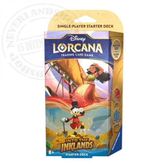 Dit is een foto van het spel Into the Inklands Moana and Dagobert - Disney Lorcana te koop bij Speldorado Spellenwinkel Delft