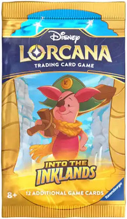 Dit is een foto van het spel Into the Inklands Boosterpack - Disney Lorcana TCG te koop bij Speldorado Spellenwinkel Delft