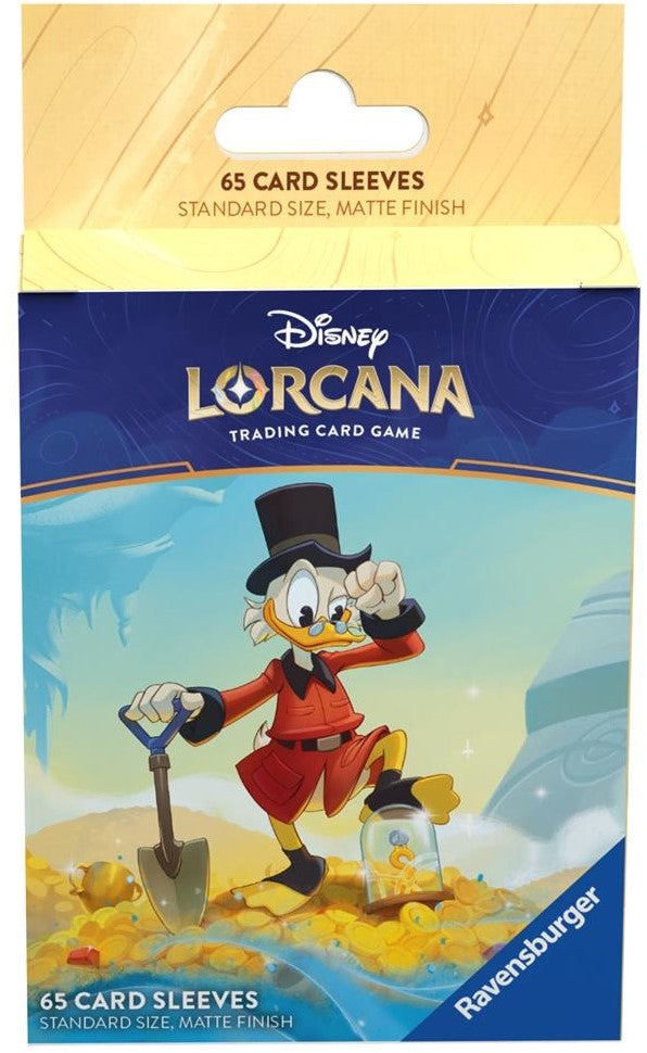 Dit is een foto van het spel Disney Into the Inklands Card Sleeve - Scrooge McDuck- Disney Lorcana TCG te koop bij Speldorado Spellenwinkel Delft