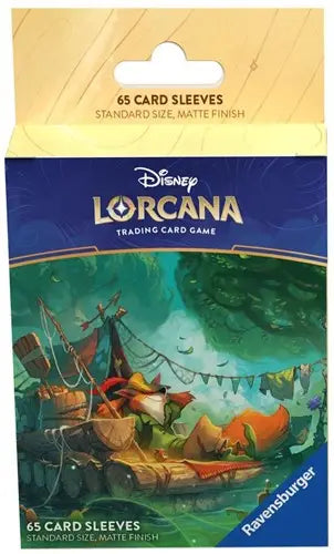 Dit is een foto van het spel Into the Inklands Card Sleeve - Robin Hood- Disney Lorcana TCG te koop bij Speldorado Spellenwinkel Delft